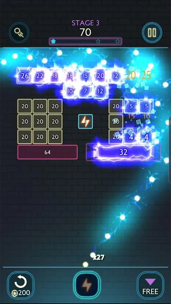 Neon bricks МОД/Взлом [Деньги, Монеты и Меню MOD] Screenshot 3