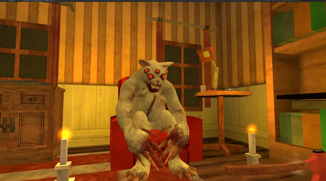 Cat Fred Evil Pet. Horror game МОД/Взлом [Много монет, Открытые уровни и Мега MOD] Screenshot 4