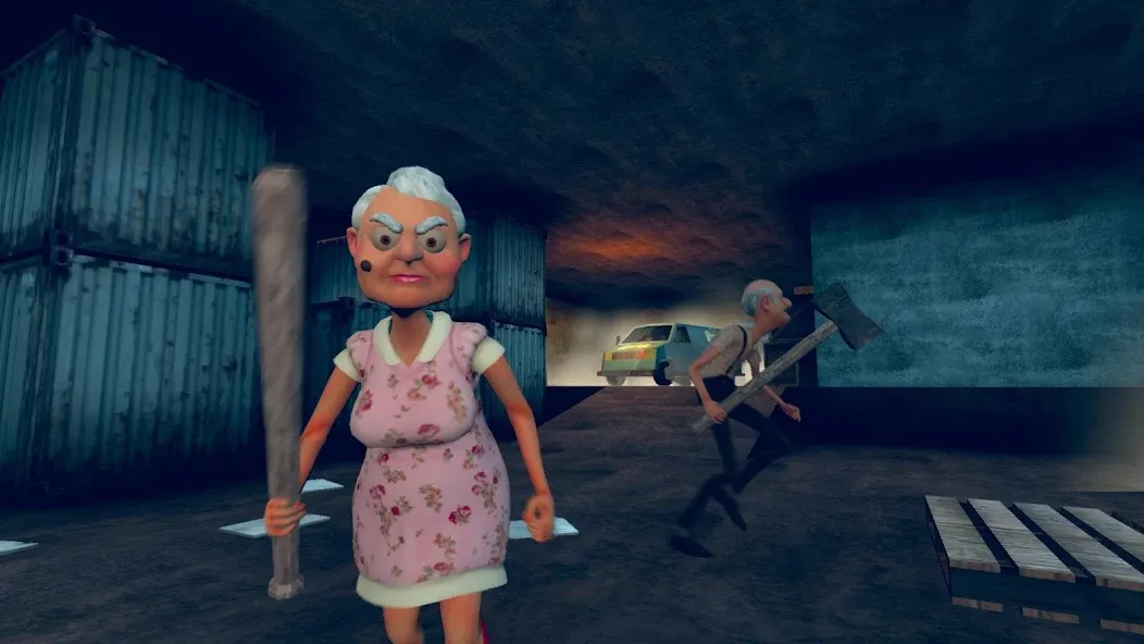 Grandpa & Granny 4 Online Game МОД/Взлом [Меню, Бесконечные монеты и Открытые уровни] Screenshot 1