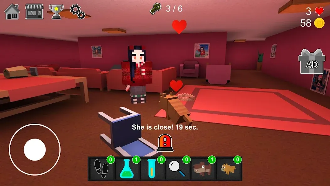 Night Horror In The Pink House МОД/Взлом [Много денег, Монет и Все открыто] Screenshot 2