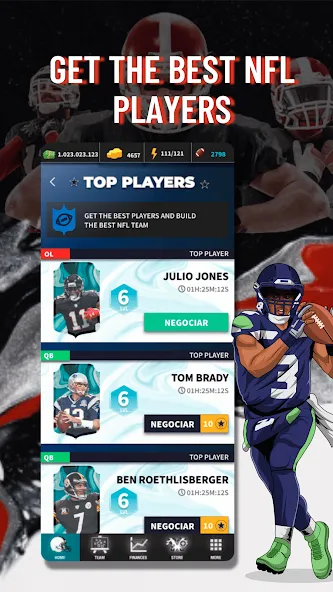 Fantasy Football Bowl Manager (Американ) МОД/Взлом [Много монет, Открытые уровни и Мега MOD] Screenshot 3