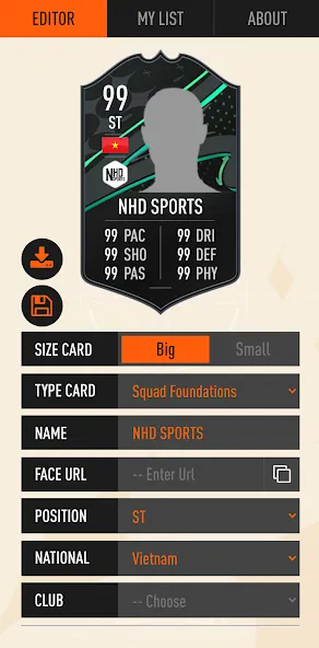 UT Card Creator 23 (Создатель Карточка 23) МОД/Взлом [Деньги, Монеты и Меню MOD] Screenshot 1