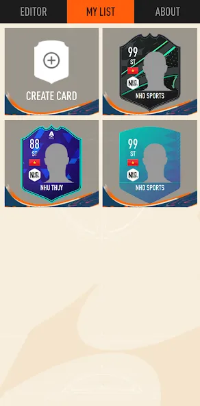 UT Card Creator 23 (Создатель Карточка 23) МОД/Взлом [Деньги, Монеты и Меню MOD] Screenshot 3
