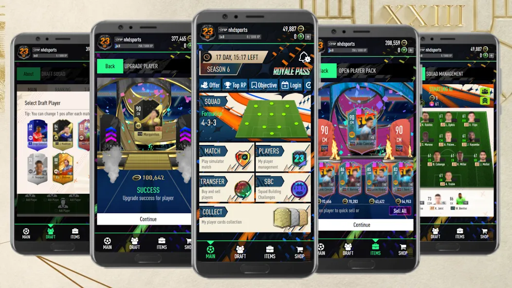 NHDFUT 23 Draft & Packs МОД/Взлом [Деньги, Монеты и Меню MOD] Screenshot 1