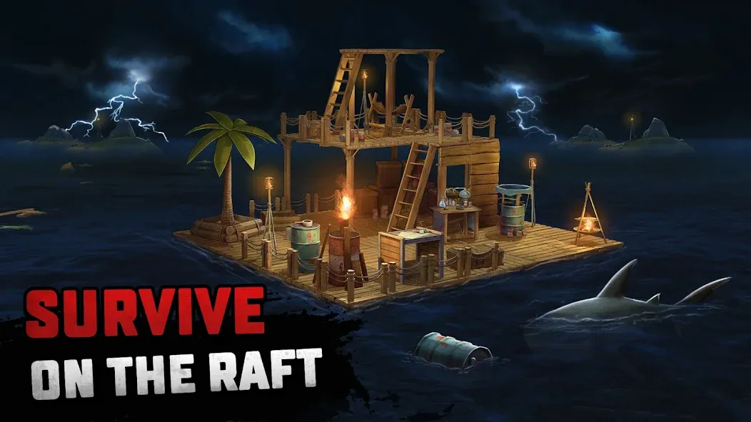 Raft® Survival - Ocean Nomad (Рафт) МОД/Взлом [Много денег, Монет и Все открыто] Screenshot 1