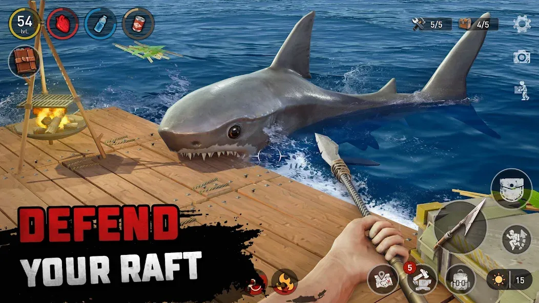 Raft® Survival - Ocean Nomad (Рафт) МОД/Взлом [Много денег, Монет и Все открыто] Screenshot 2