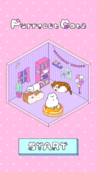 Purrfect Cats (Парфект кэтс) МОД/Взлом [Деньги, Монеты и Меню MOD] Screenshot 1