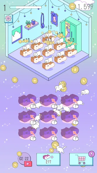 Purrfect Cats (Парфект кэтс) МОД/Взлом [Деньги, Монеты и Меню MOD] Screenshot 2
