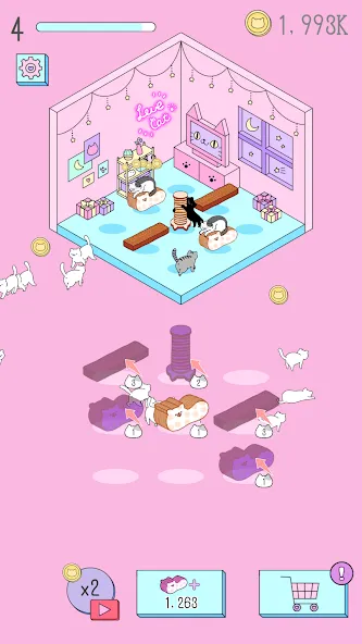 Purrfect Cats (Парфект кэтс) МОД/Взлом [Деньги, Монеты и Меню MOD] Screenshot 4