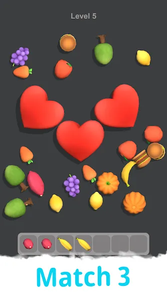 Match Tile 3D - Calm Matching (Матч Тайл 3Д) МОД/Взлом [Бесконечные деньги, Монеты и Мега MOD] Screenshot 1