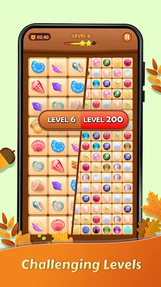 Onet Puzzle - Tile Match Game (Онет Пазл) МОД/Взлом [Много монет, Открытые уровни и Мега MOD] Screenshot 5