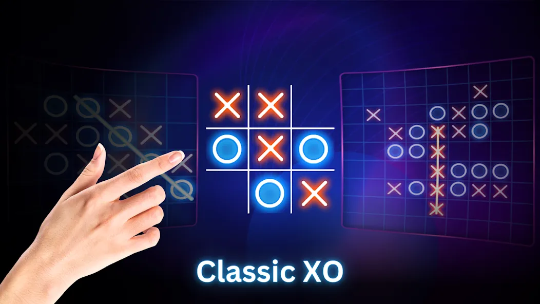 Tic Tac Toe 2 Player: XO Game (Тик Так Тоу 2 игрока) МОД/Взлом [Все открыто, Дополнительные деньги и Меню MOD] Screenshot 2