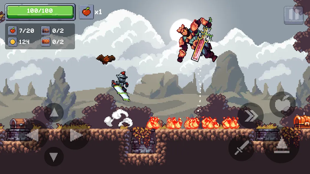 Apple Knight 2: Action Game (Эппл Найт) МОД/Взлом [Бесконечные деньги, Монеты и Мега MOD] Screenshot 1