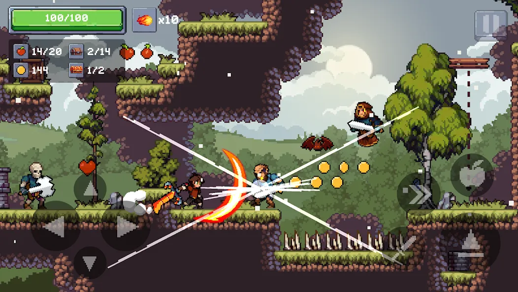 Apple Knight 2: Action Game (Эппл Найт) МОД/Взлом [Бесконечные деньги, Монеты и Мега MOD] Screenshot 2