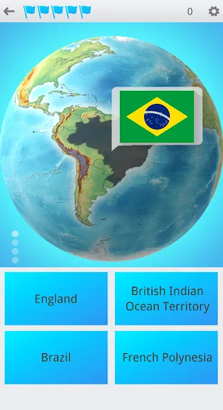 Flags On the Globe МОД/Взлом [Много монет, Открытые уровни и Мега MOD] Screenshot 1