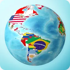Скачать Flags On the Globe Взлом (Все уровни открыты и без рекламы) на Андроид бесплатно
