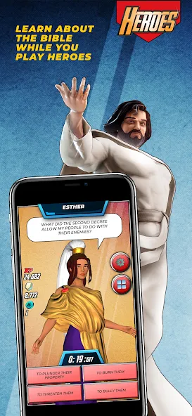 Bible Trivia Game: Heroes (Библейская игра викторина) МОД/Взлом [Все открыто, Дополнительные деньги и Меню MOD] Screenshot 2