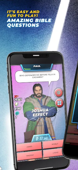 Bible Trivia Game: Heroes (Библейская игра викторина) МОД/Взлом [Все открыто, Дополнительные деньги и Меню MOD] Screenshot 3