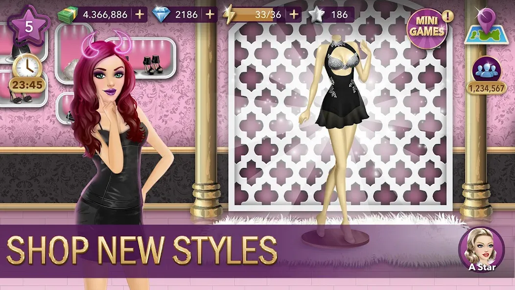 Hollywood Story®: Fashion Star (Холливуд Стори) МОД/Взлом [Меню, Бесконечные монеты и Открытые уровни] Screenshot 5