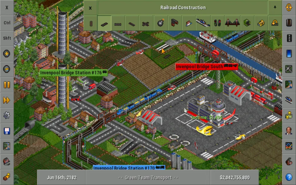 OpenTTD (Открой ТТД) МОД/Взлом [Деньги, Монеты и Меню MOD] Screenshot 1