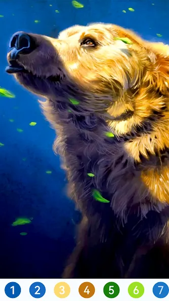 Animal Paint by Number Game (Анимал Пэйнт бай Намбер Гэйм) МОД/Взлом [Деньги, Монеты и Меню MOD] Screenshot 1