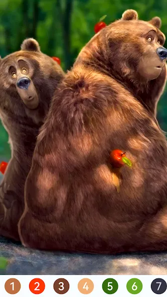 Animal Paint by Number Game (Анимал Пэйнт бай Намбер Гэйм) МОД/Взлом [Деньги, Монеты и Меню MOD] Screenshot 4