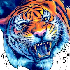 Скачать Animal Paint by Number Game Взлом (Все цвета разблокированы) на Андроиде