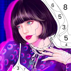 Скачать BlackPink Paint by Number Взлом (Много денег и без рекламы) на Андроид бесплатно