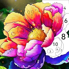 Скачать Tap Color by Number - Coloring Взлом (Все картинки разблокированы и без рекламы) на Андроид