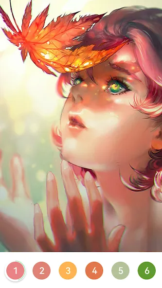 Girls Paint by Number Coloring (Девочки раскрашивают по номерам) МОД/Взлом [Меню, Бесконечные монеты и Открытые уровни] Screenshot 2