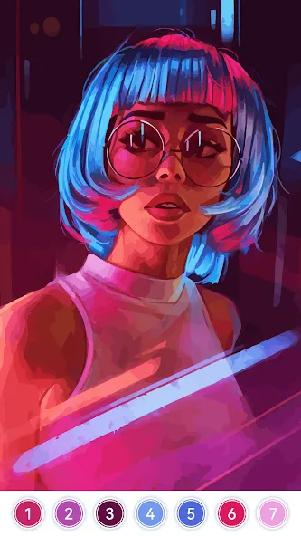 Girls Paint by Number Coloring (Девочки раскрашивают по номерам) МОД/Взлом [Меню, Бесконечные монеты и Открытые уровни] Screenshot 5