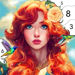 Скачать Girls Paint by Number Coloring Взлом (Все открыто и без рекламы) на Андроид