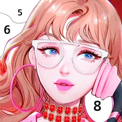 Скачать KPOP Paint by Number Coloring Взлом (Всё открыто и без рекламы) на Андроид