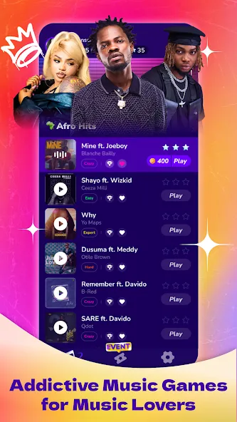 Boomstar - Piano Music Master (Бумстар) МОД/Взлом [Деньги, Монеты и Меню MOD] Screenshot 1