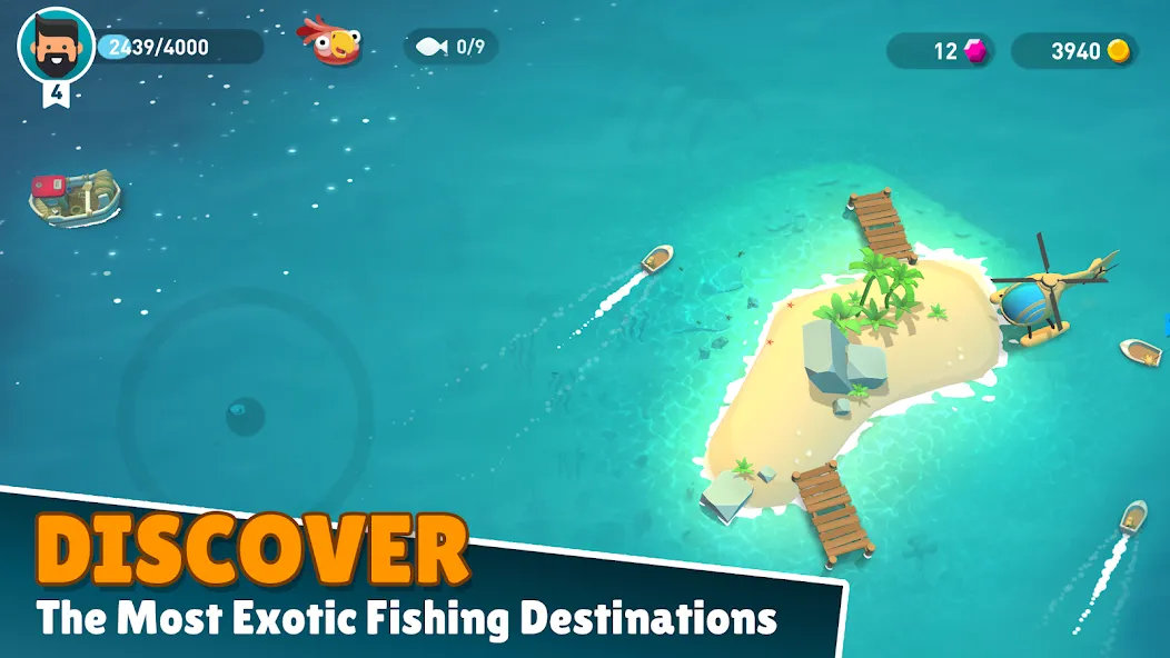 Creatures of the Deep: Fishing (Кричерс оф зе Дип) МОД/Взлом [Деньги, Монеты и Меню MOD] Screenshot 1