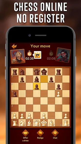 Chess Online - Clash of Kings МОД/Взлом [Бесконечные деньги, Монеты и Мега MOD] Screenshot 2