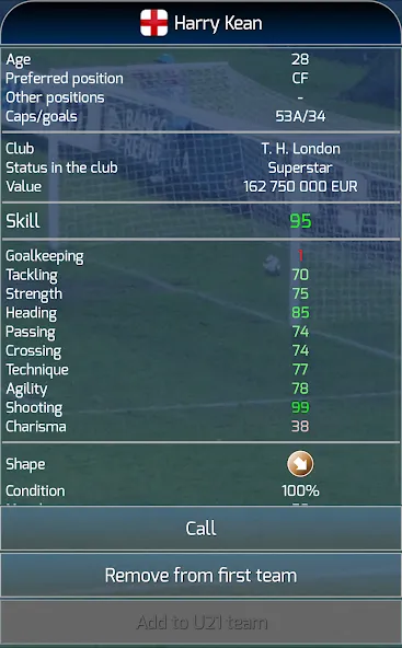 True Football National Manager (Тру Футбол Национальный Менеджер) МОД/Взлом [Все открыто, Дополнительные деньги и Меню MOD] Screenshot 5