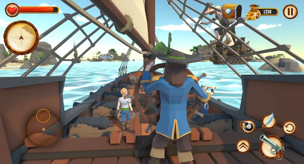Pirate Polygon Caribbean Sea (Пиратская Полигон Карибское море) МОД/Взлом [Много денег, Монет и Все открыто] Screenshot 2