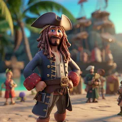 Скачать Pirate Polygon Caribbean Sea Взлом (Много денег) на Андроид бесплатно