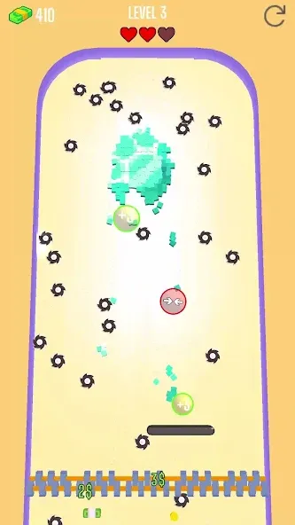 Saw Brick Crusher – Pong 3D (Со Брик Крашер) МОД/Взлом [Бесконечные деньги, Монеты и Мега MOD] Screenshot 3
