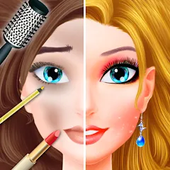 Скачать Взлом Makeup games makeover dress up на андроид (Всё открыто)