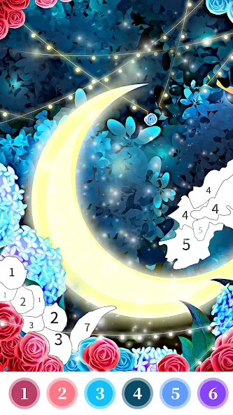 Rose Coloring Book Color Games МОД/Взлом [Бесконечные деньги, Монеты и Мега MOD] Screenshot 4