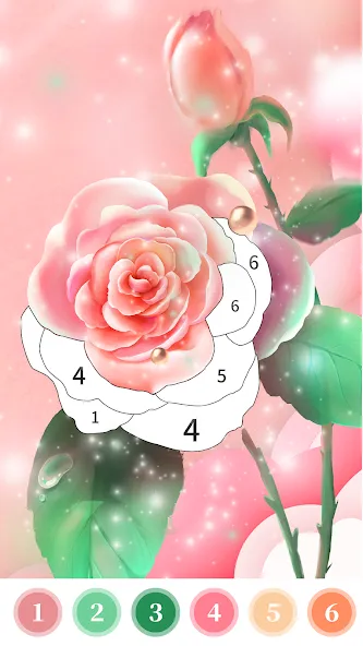 Rose Coloring Book Color Games МОД/Взлом [Бесконечные деньги, Монеты и Мега MOD] Screenshot 5