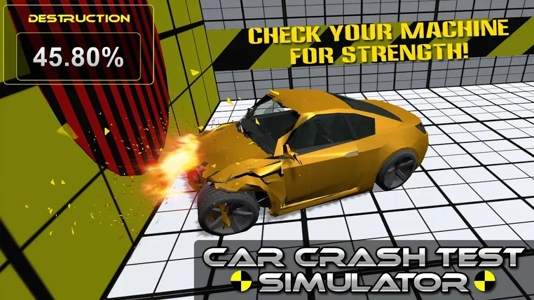 Car Crash Test Simulator МОД/Взлом [Много монет, Открытые уровни и Мега MOD] Screenshot 1