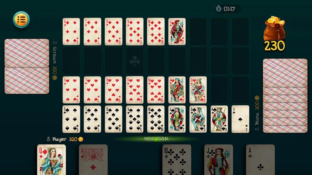 Nine Card Game online offline МОД/Взлом [Много монет, Открытые уровни и Мега MOD] Screenshot 1