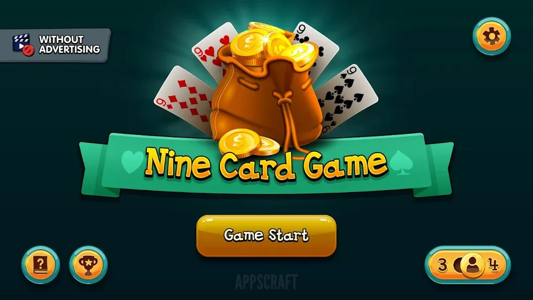 Nine Card Game online offline МОД/Взлом [Много монет, Открытые уровни и Мега MOD] Screenshot 2