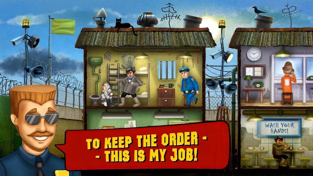 Prison Simulator МОД/Взлом [Все открыто, Дополнительные деньги и Меню MOD] Screenshot 1