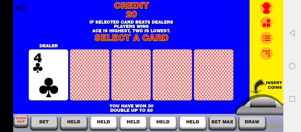 Video Poker with Double Up МОД/Взлом [Много денег, Монет и Все открыто] Screenshot 3