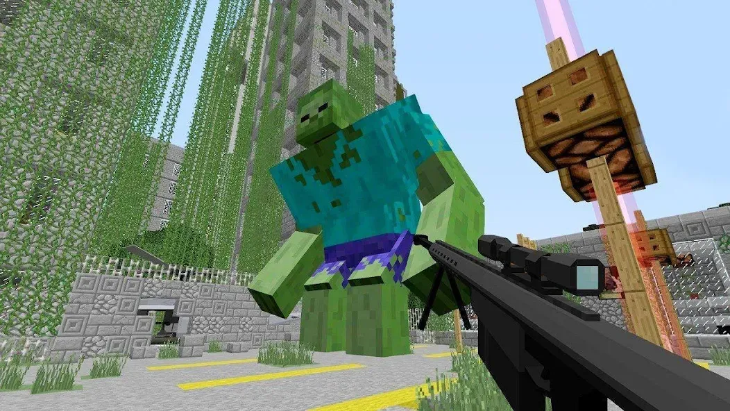 Zombie Apocalypse map for MCPE МОД/Взлом [Бесконечные деньги, Монеты и Мега MOD] Screenshot 1