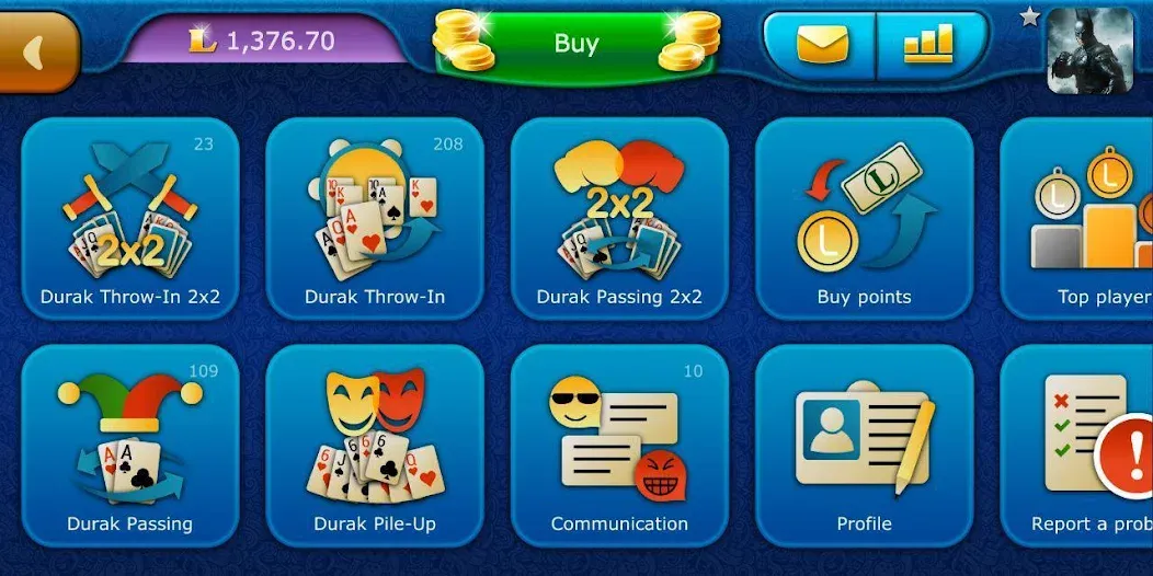 Durak LiveGames online МОД/Взлом [Много монет, Открытые уровни и Мега MOD] Screenshot 5